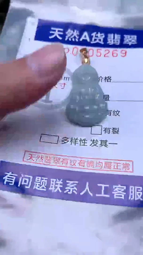 翡翠未镶嵌吊坠(不含链)1