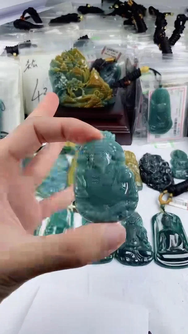 【闪购商品】翡翠颈饰未镶嵌多样性一件随机发货 财神爷68
