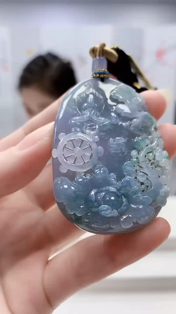 未镶嵌定制翡翠3099ry-毛货挂件157