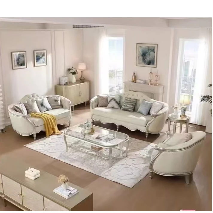 沙发美式轻奢客厅简约北欧别墅欧式成套