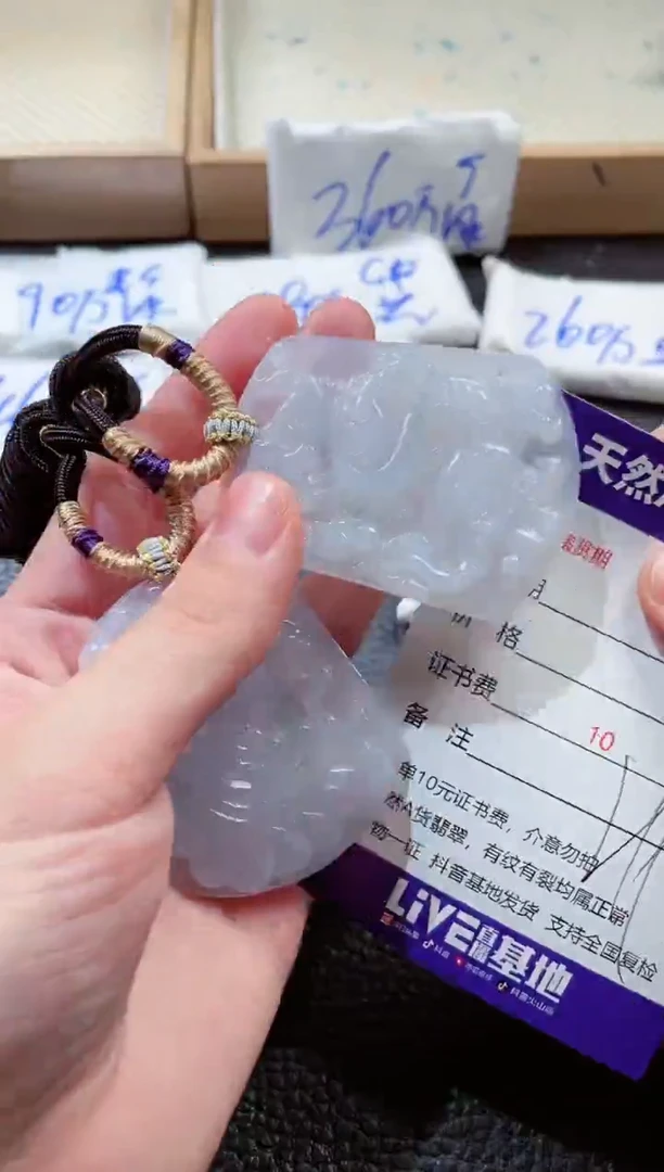 翡翠未镶嵌颈饰00004759