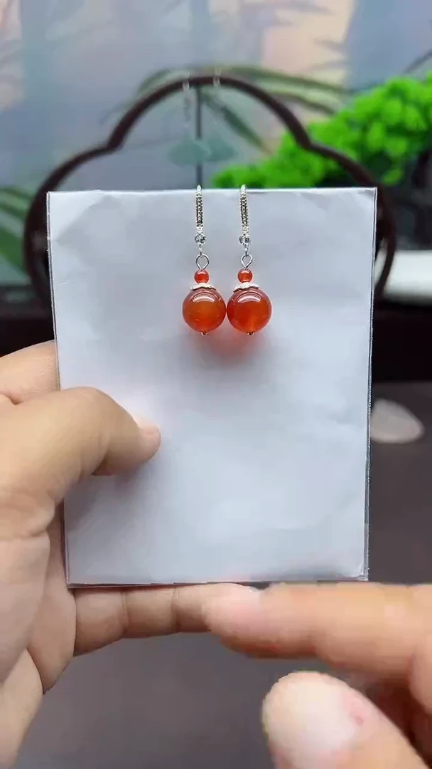 未镶嵌耳饰玛瑙/玉髓018