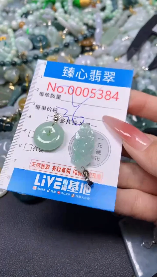 【闪购商品】翡翠颈饰未镶嵌含绳0005384