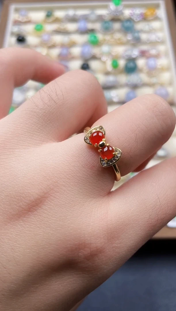 银S925镶嵌戒指翡翠77