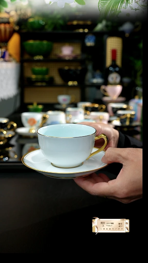 手工高级白咖啡杯，，，，，