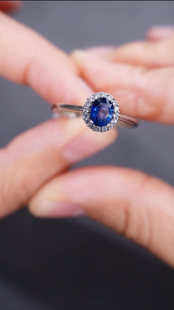 蓝宝石手饰银S925镶嵌手饰