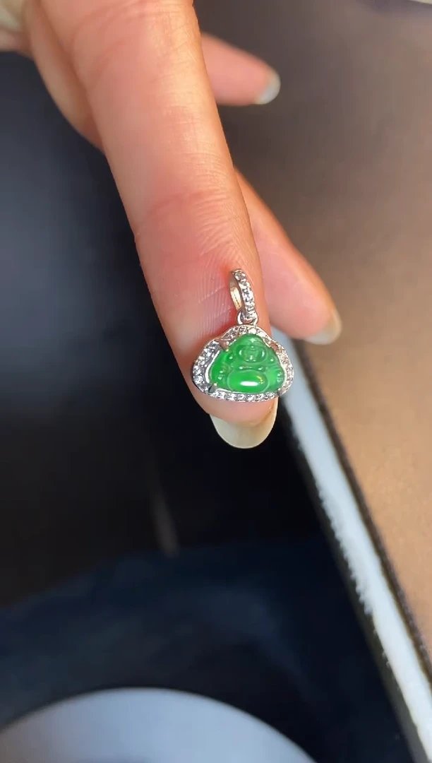 吊坠(不含链)银S925镶嵌翡翠1