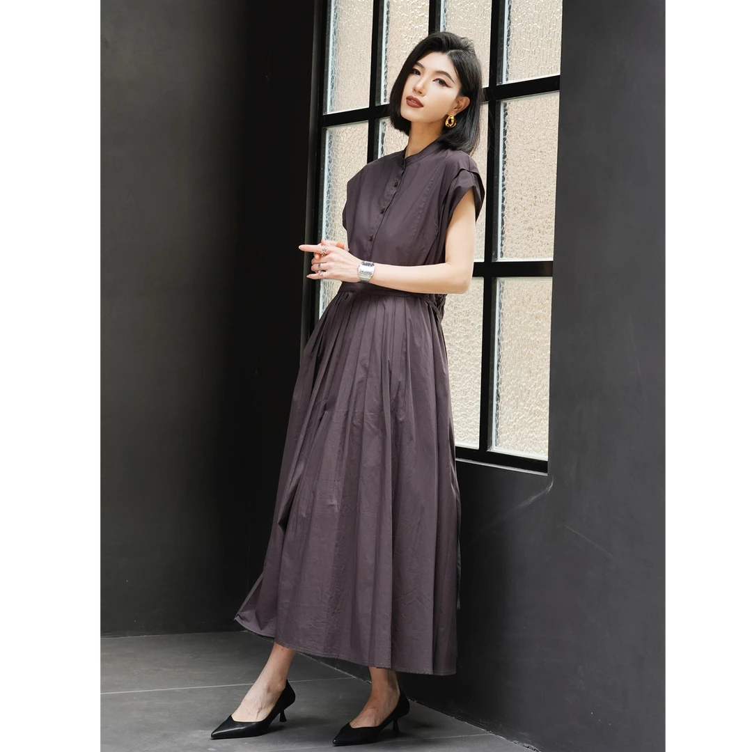 【桑枝】Z·R上品屋优雅气质设计感春游出行衣服休闲短袖连衣裙