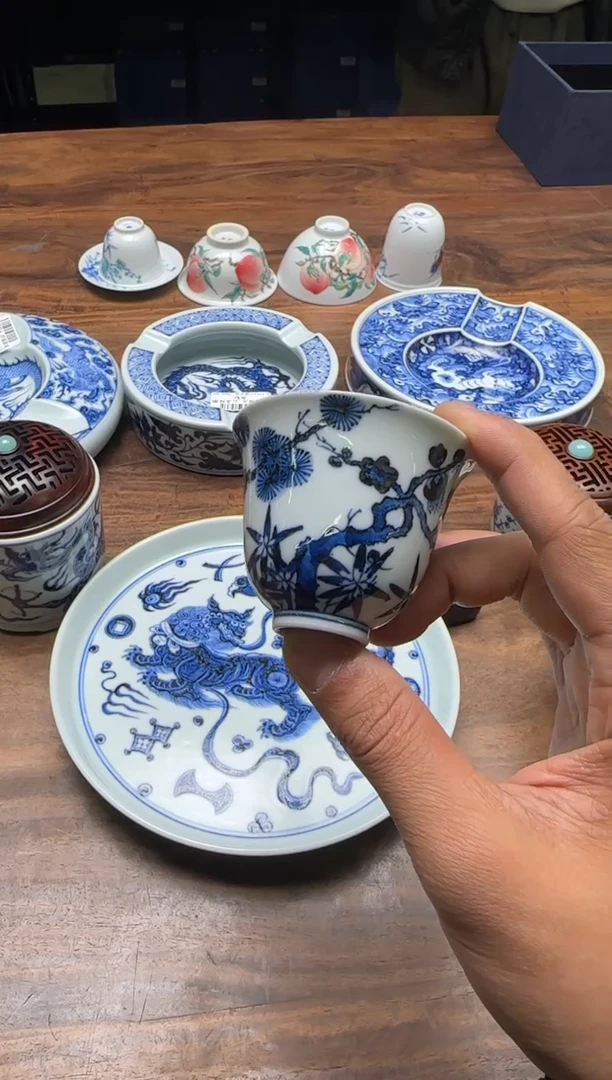 一儒堂 仿明松竹梅铃铛杯 “福利”