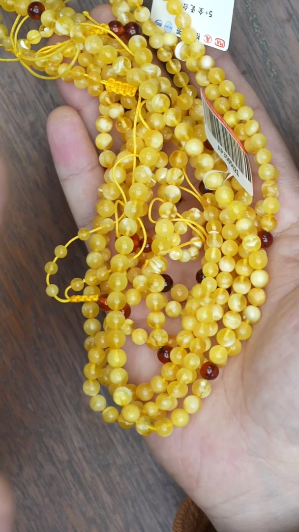 【闪购商品】琥珀裸石未镶嵌蜜蜡108项链多样性发其一