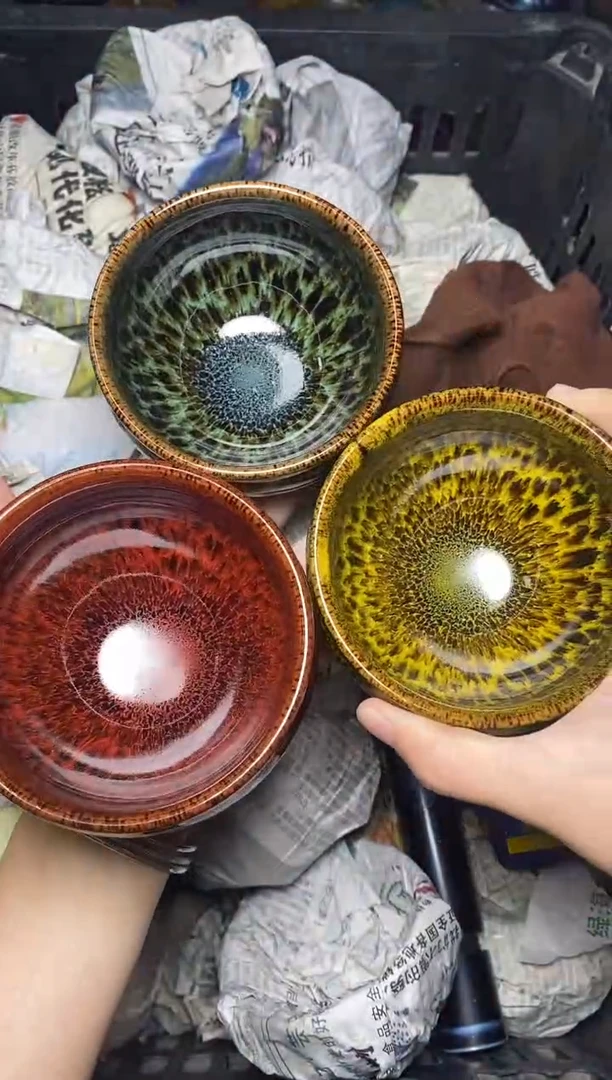 茶盏毫丝套装 盏三疯建盏茶器
