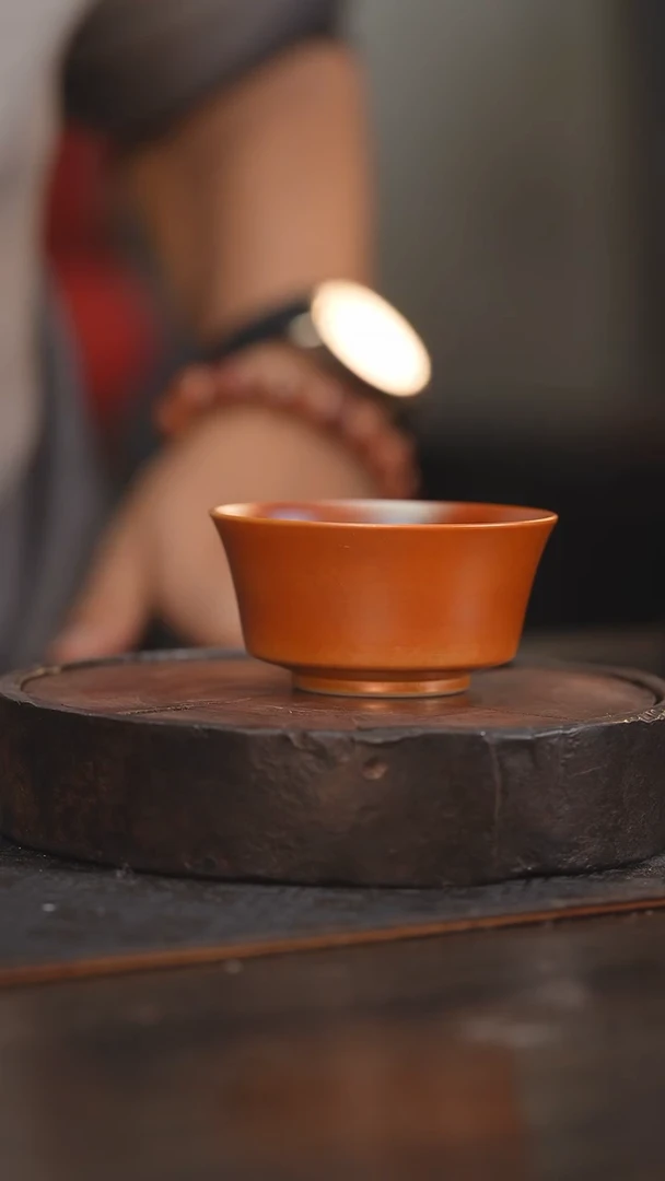 【闪购商品】杯35柴房陶瓷丨金红马蹄单杯