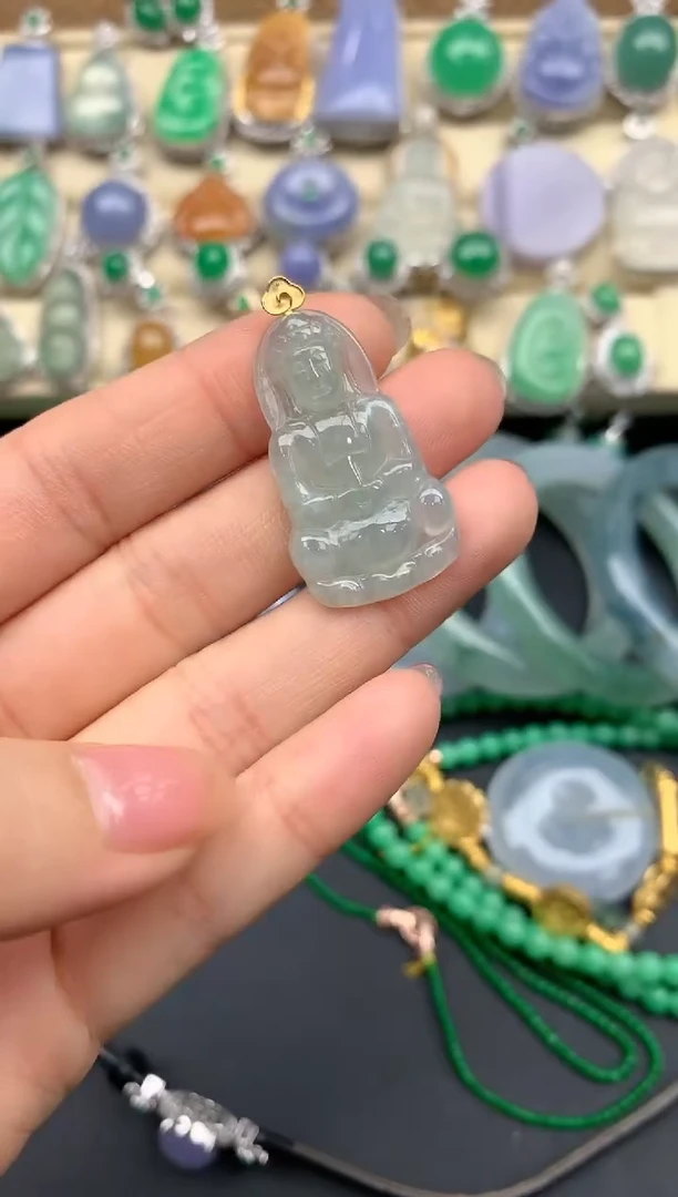 【闪购商品】翡翠颈饰18K金镶嵌137-中国好珍宝