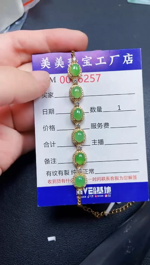 翡翠银S925镶嵌颈饰6257