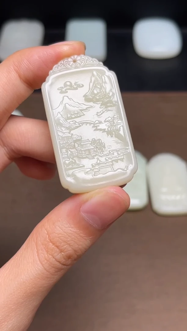 和田玉未镶嵌颈饰28