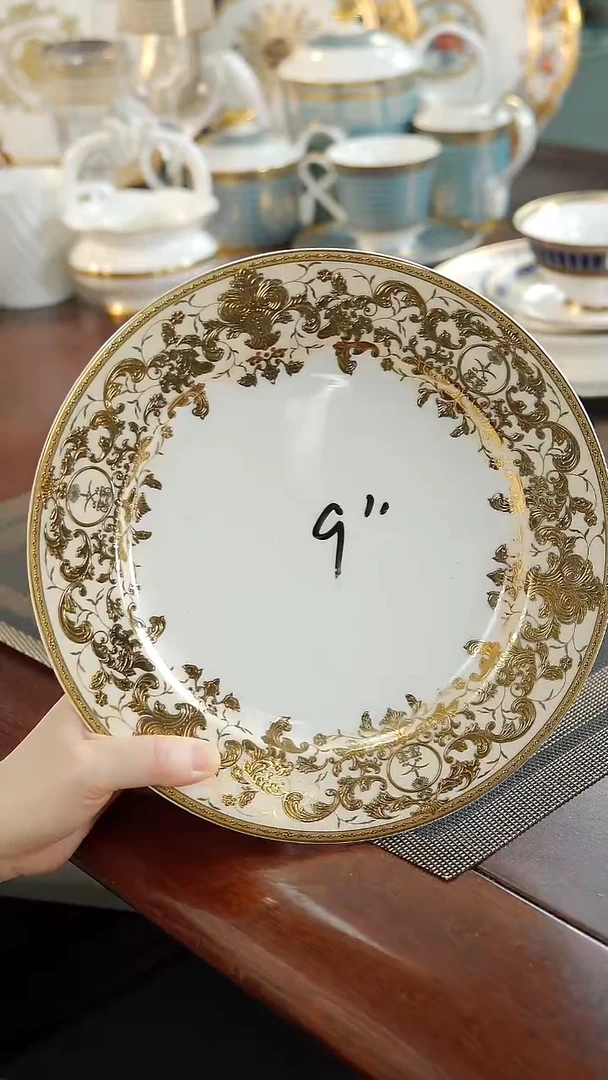 瓷片9英寸平盘1个