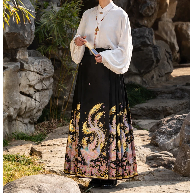 2025春新款【彩凤灵樨】原创新百搭显瘦日常通勤汉服女成人款马面裙