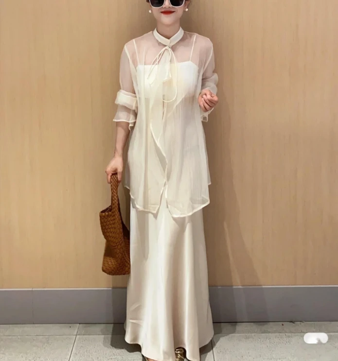 瓶子[351-400]2025春夏新款高级显瘦气质百搭连衣裙25