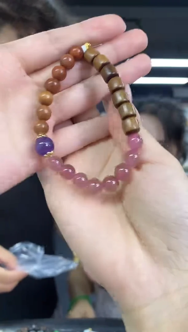 水晶手链未镶嵌多样性发其一颜色微差