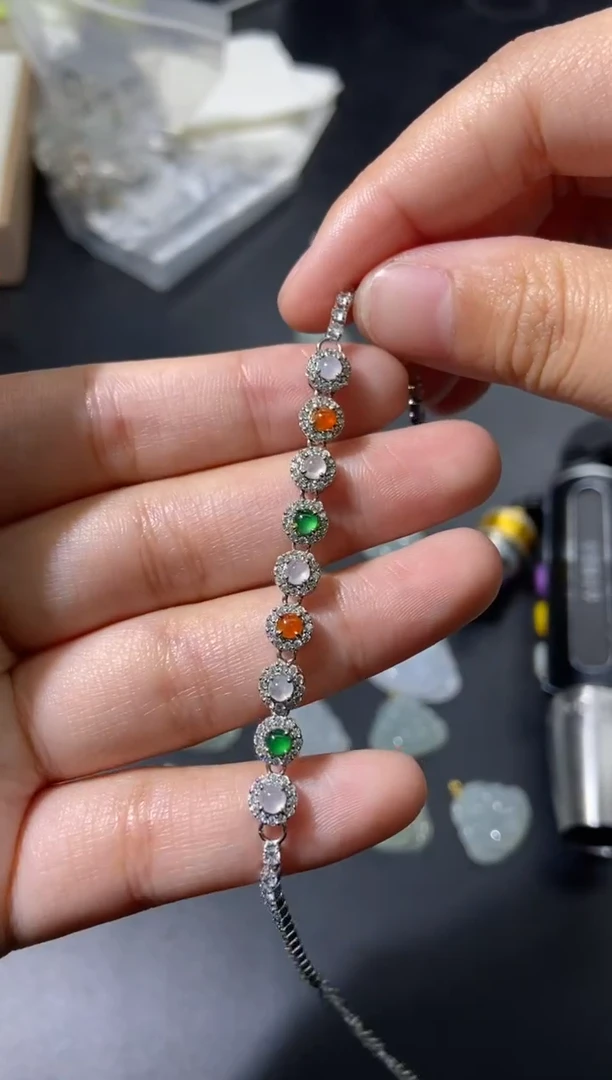 颈饰未镶嵌翡翠天然翡翠A货127