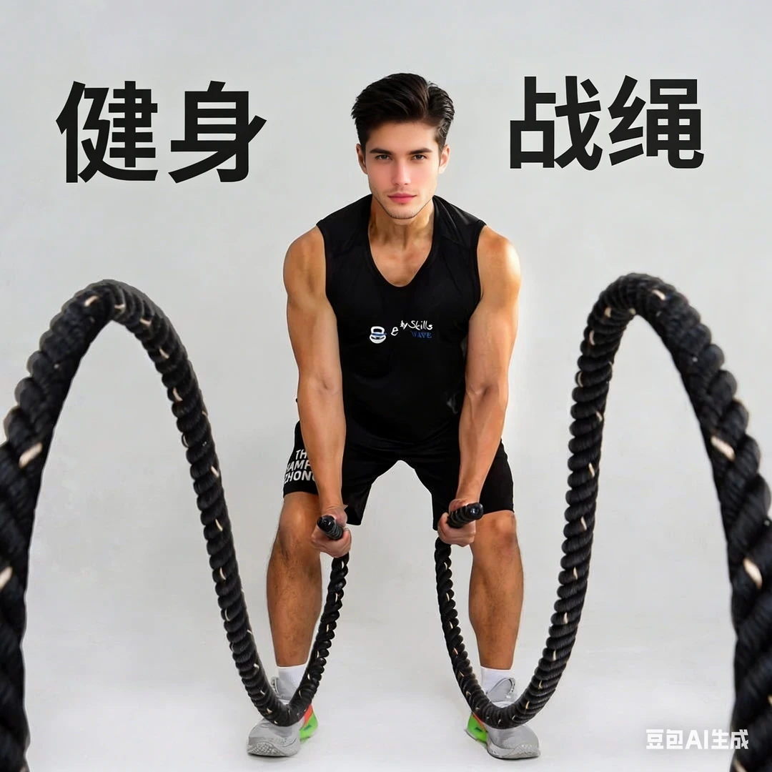 多功能战绳健身家用燃脂训练绳健身甩大绳体能训练绳格斗训练绳