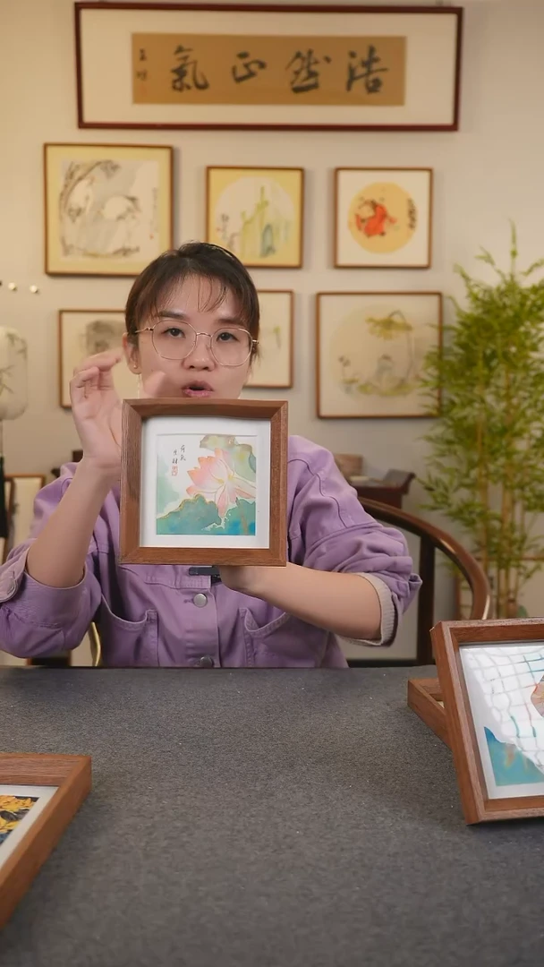 横款鹿鸣现代美术馆-岳倚竹老师作品