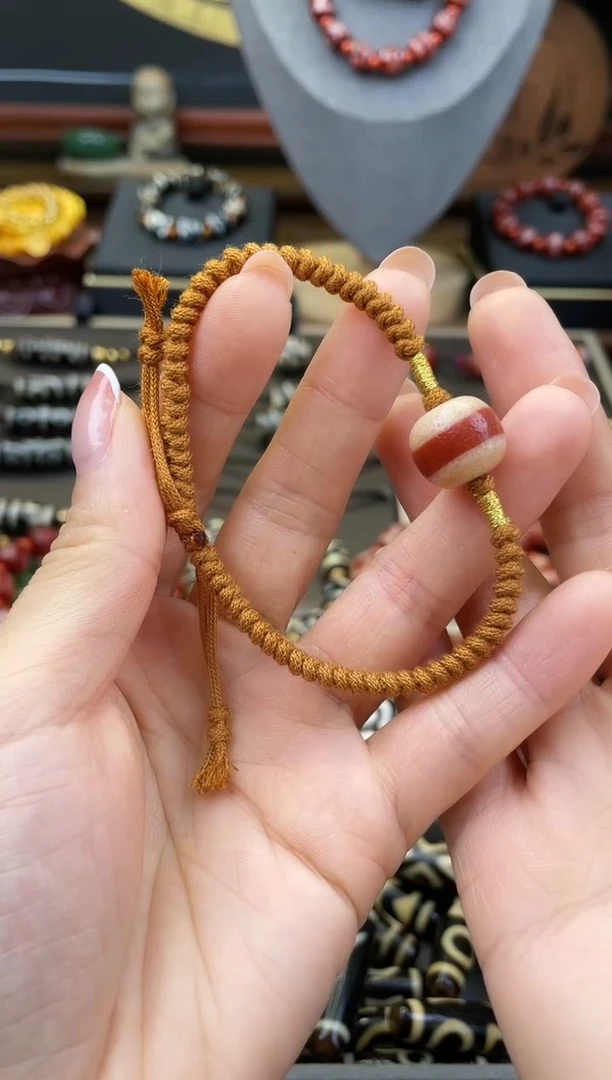 未镶嵌手链玛瑙/玉髓美泓精品高油红肉一线药师手链