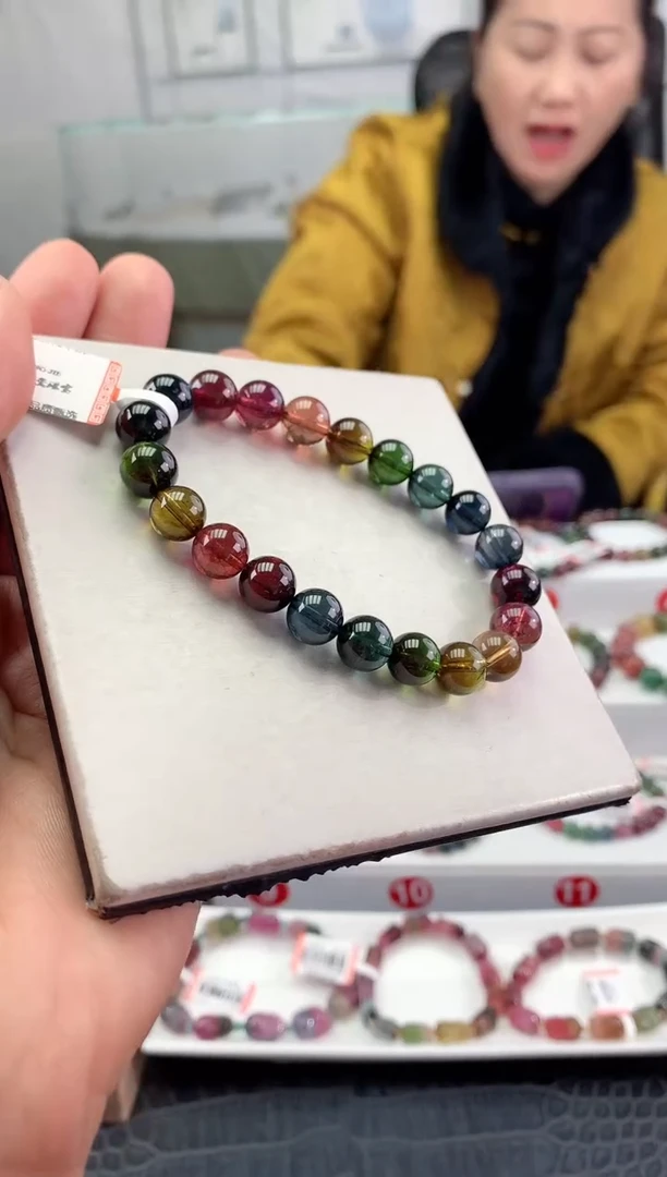 未镶嵌手串碧玺多样性发一条