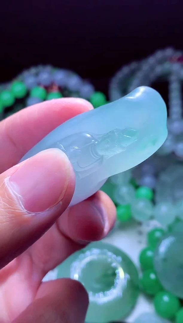 未镶嵌定制翡翠艺*#翡翠毛货定制43