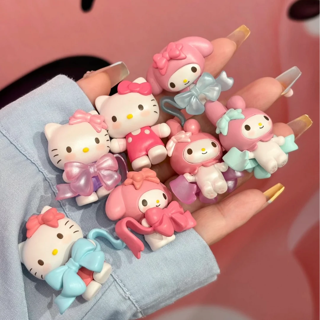 【栗子拆盒】三丽鸥爱意蝴蝶结萌趣豆盲袋潮玩盲盒挂饰摆件