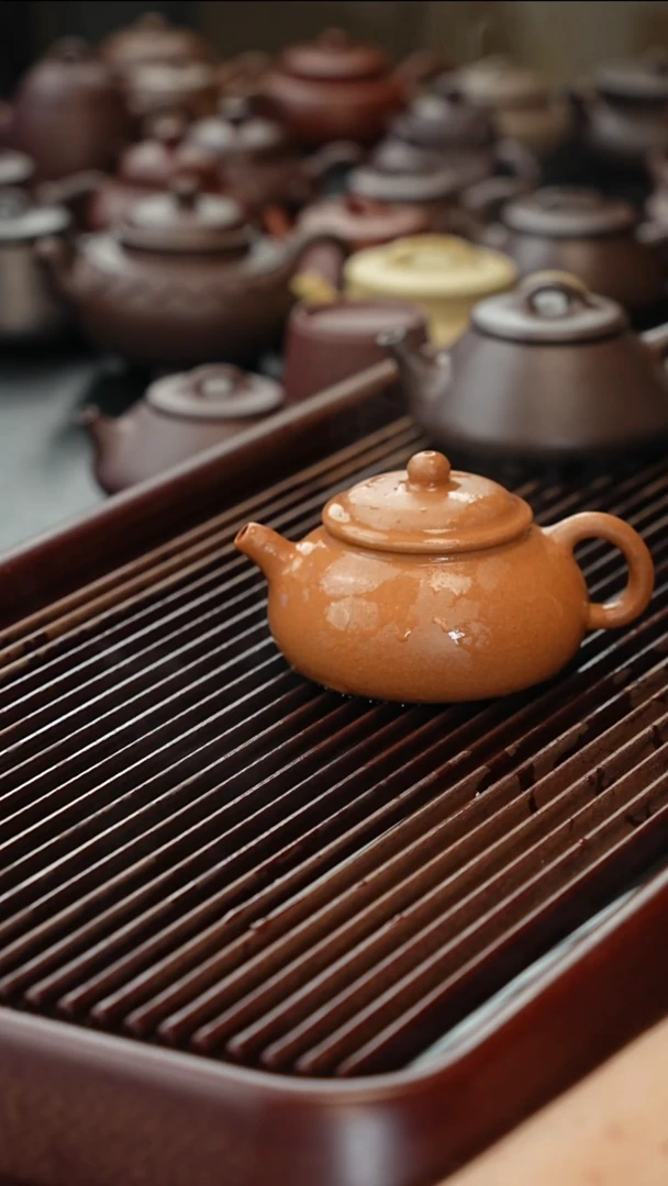 茶壶紫砂玉潘壶浮力