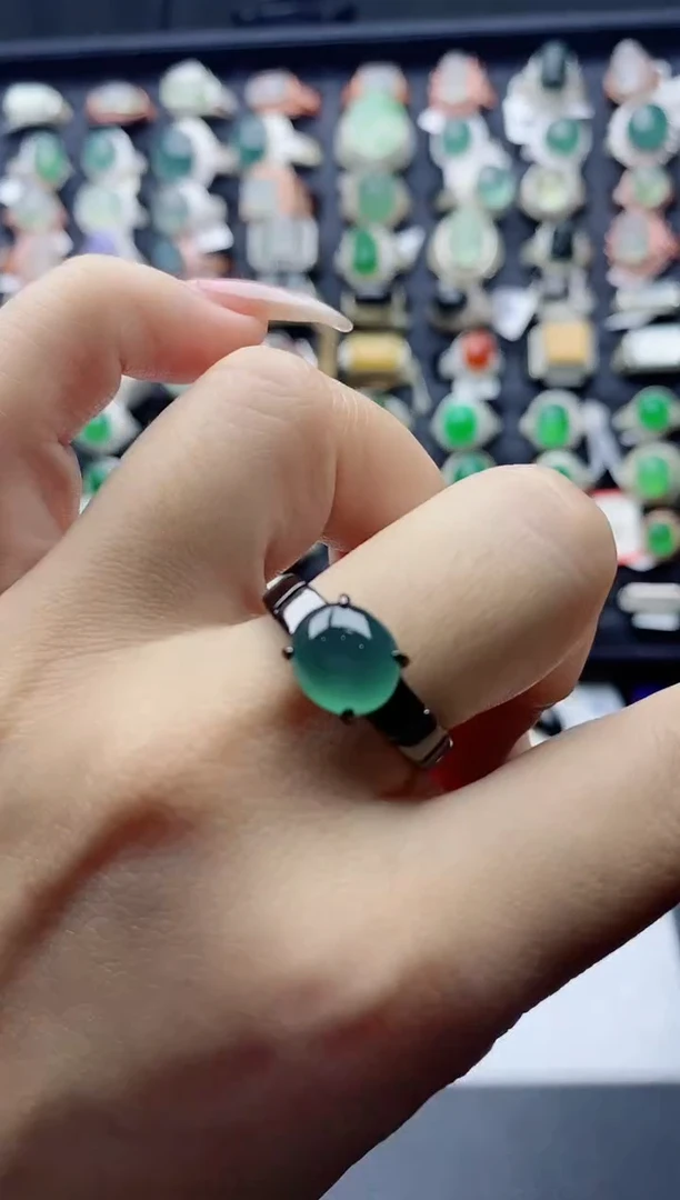 【闪购商品】翡翠戒指未镶嵌天然翡翠男戒