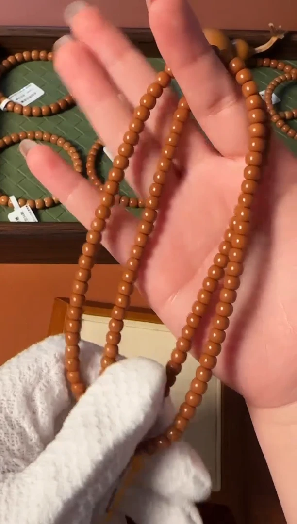 手串橄榄核【168】5.5mm老挝核尖老型108