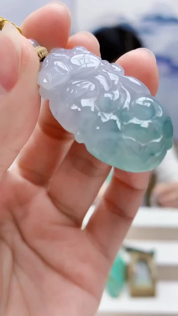 未镶嵌定制翡翠4852lr-毛货挂件6