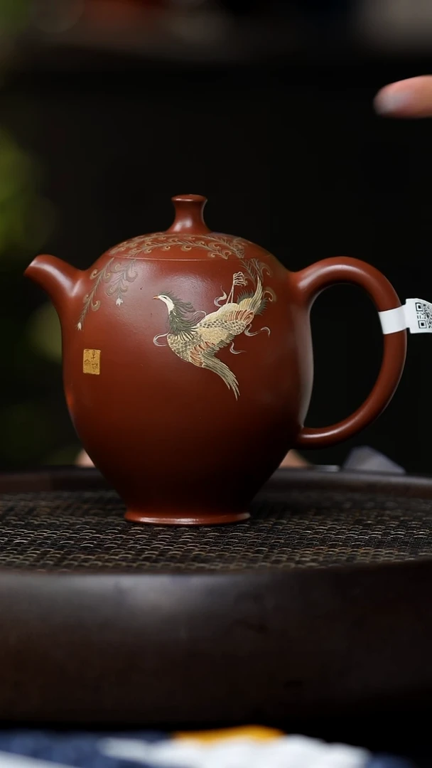 茶壶紫砂梁0822早场直播CZ-0078怀香-大红袍-360cc