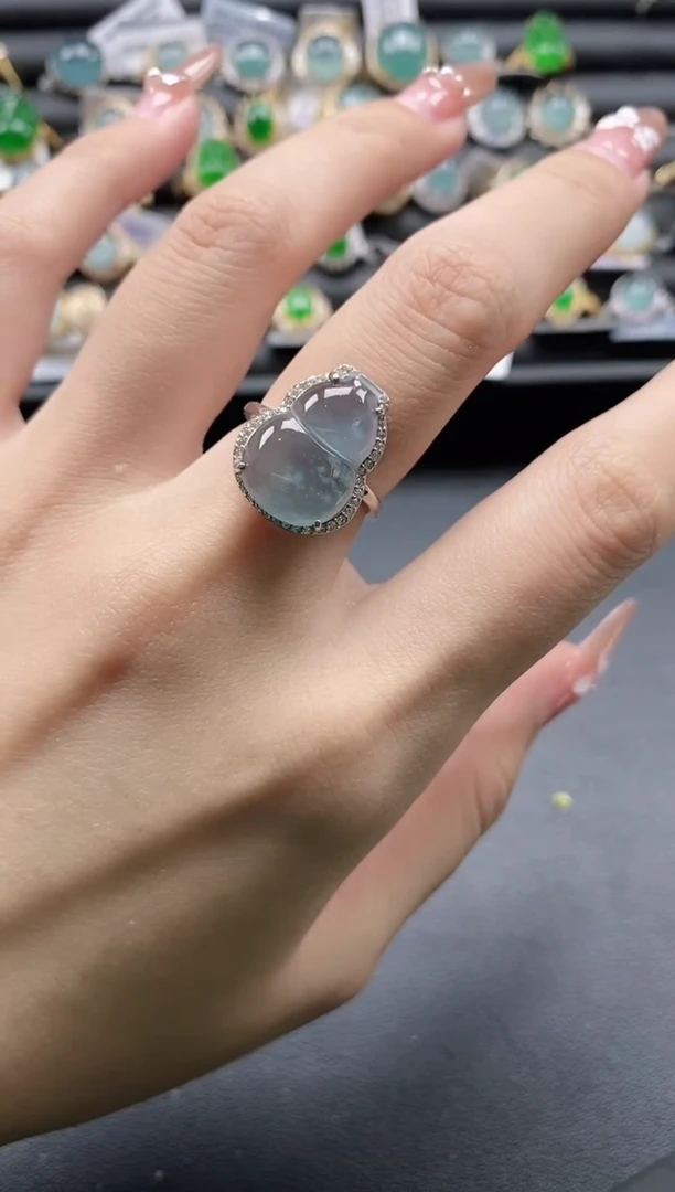 【闪购商品】翡翠戒指银S925镶嵌1111