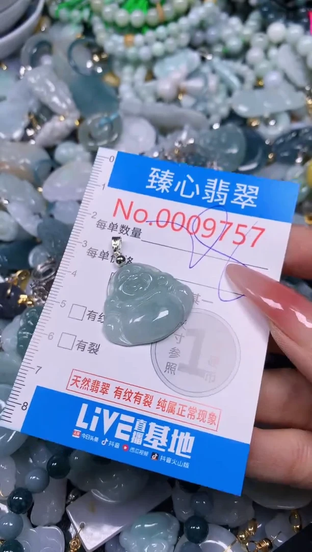 【闪购商品】翡翠颈饰未镶嵌含绳0009757