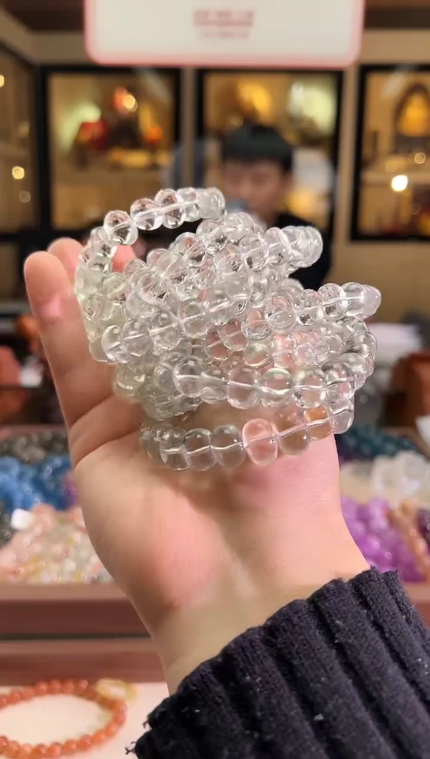 未镶嵌手链水晶薄荷绿水晶糖豆（多样性发一）