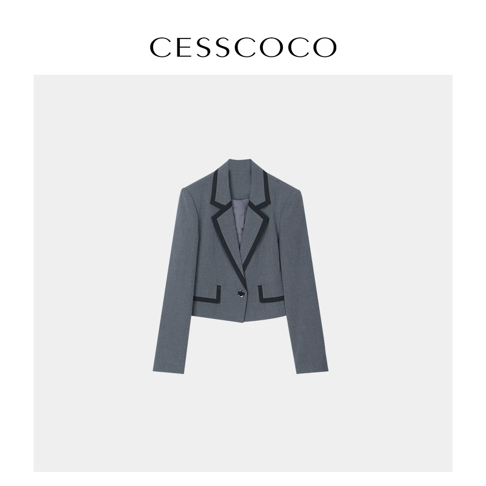 【丽公主专属】【CESSCOCO】撞色小西装 S12D361258