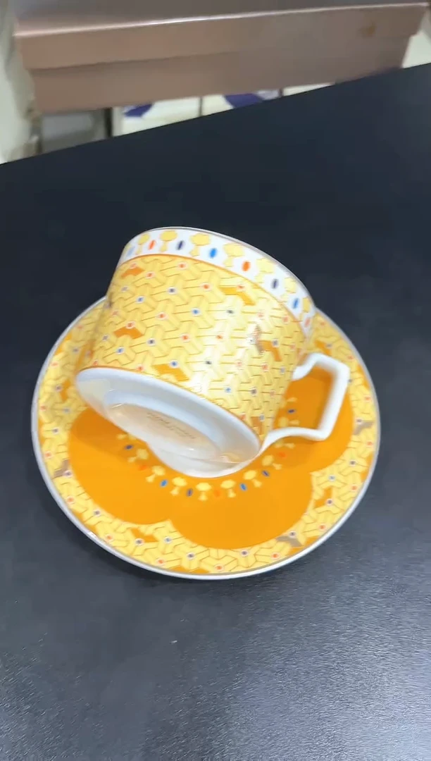 杯子骨瓷（礼盒）咖啡杯碟一套