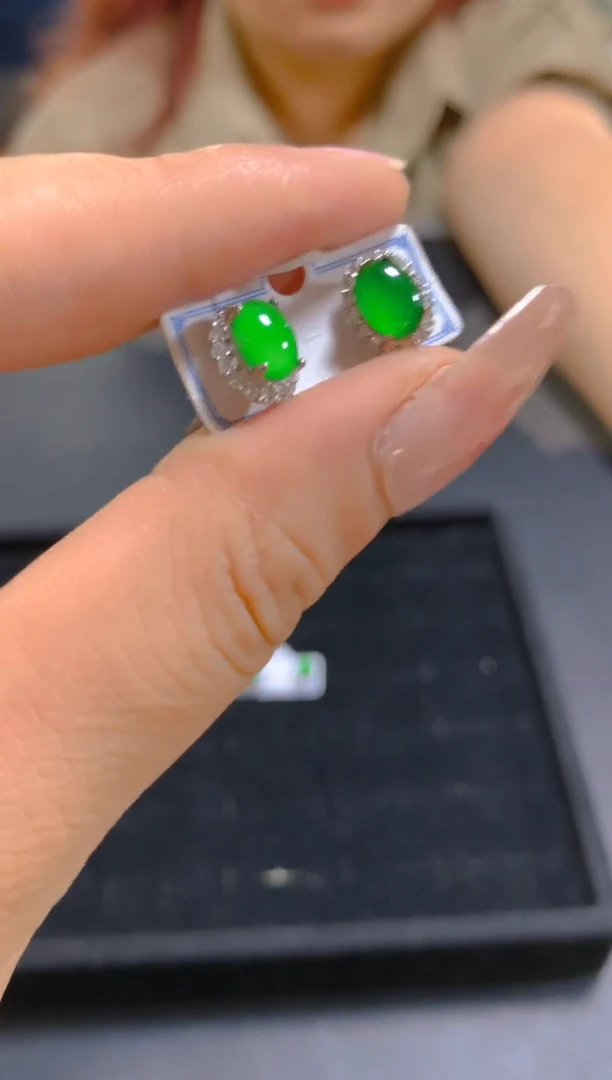 翡翠未镶嵌耳饰0129766831多样性发一