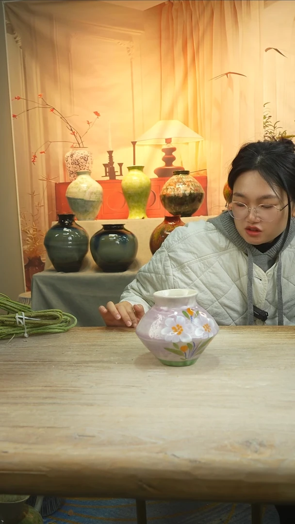 高14口8高温陶瓷花瓶花器