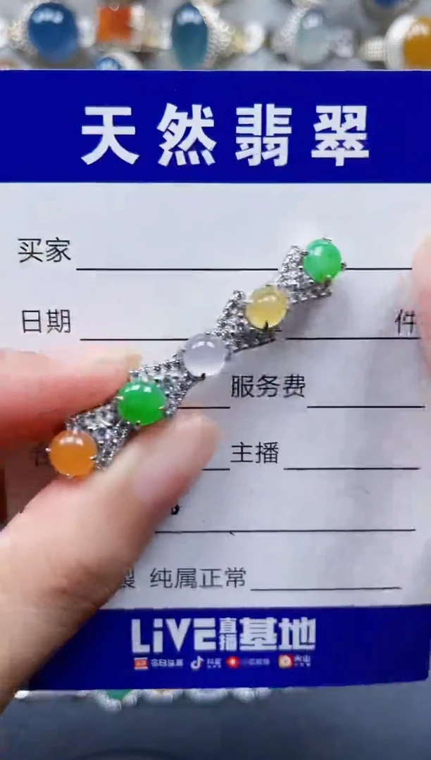 颈饰银S925镶嵌翡翠740