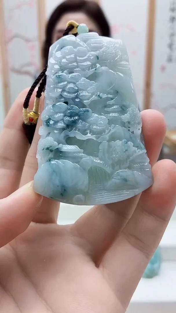 未镶嵌定制翡翠4829bb-毛货挂件47