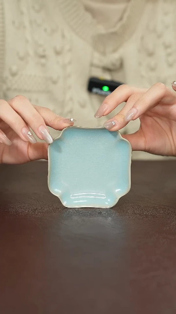 摆件瓷原矿原釉汝宋汝瓷