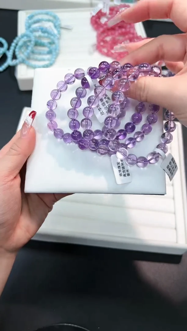 【闪购商品】水晶手串未镶嵌40j多样性发其一/1条9mm默认微瑕