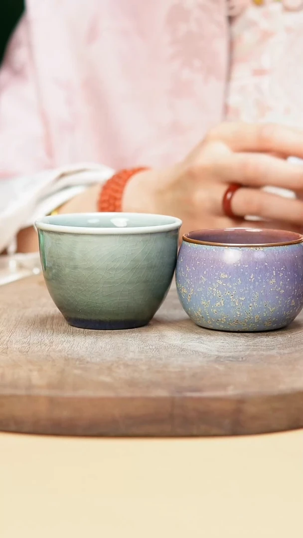 钧瓷作品—郑郑—杯+杯—925