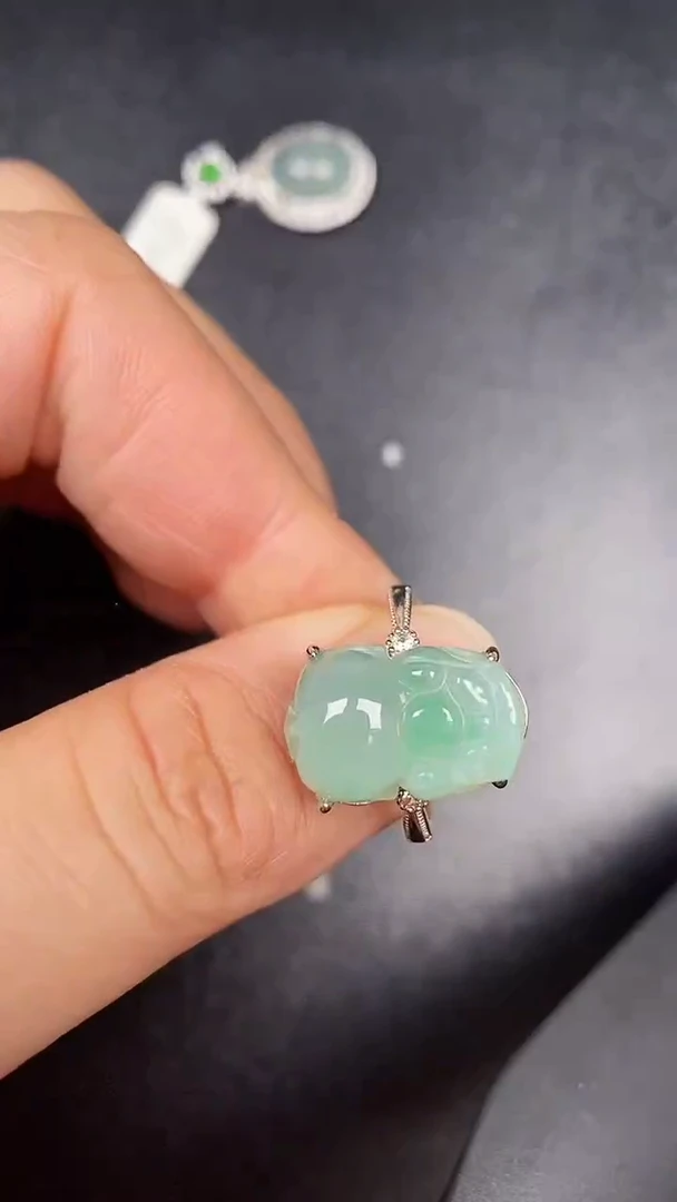 银S925镶嵌戒指翡翠2740