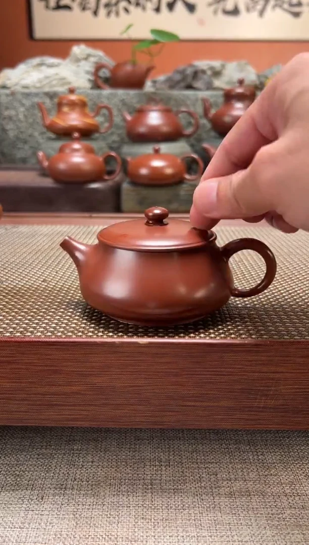 茶壶紫砂汉瓦壶 全手工超薄胎