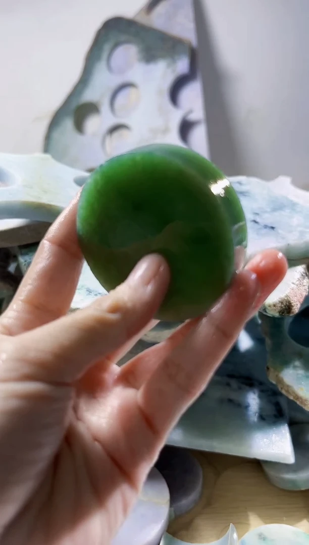 翡翠裸石缅甸翡翠A货柠7334